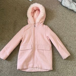 OshKosh B’gosh Pink Tweed Girls Coat SZ S/4